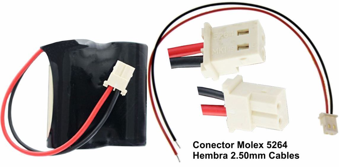 Pack CR123-6v Molex 5264